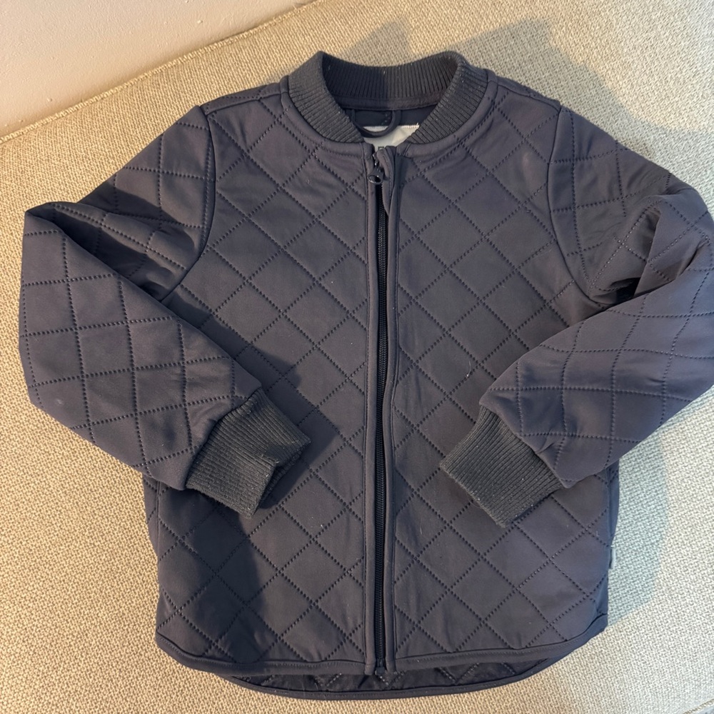 Wheat Kids Quilted Kids Jacket - navy blue